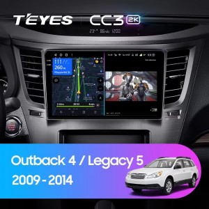 Штатная магнитола Teyes CC3 (2K) для Subaru Outback 4 (2009-2014)