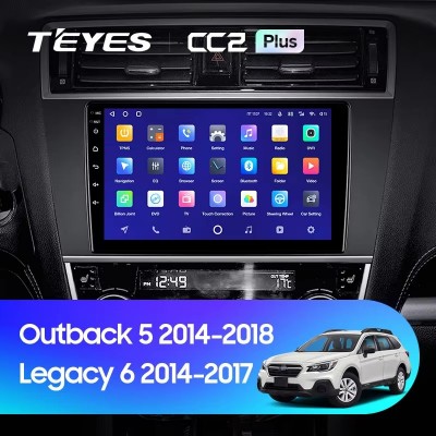 Штатная магнитола Teyes CC2 L PLUS для Subaru Outback 5 (2014-2018)