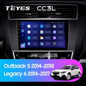 Штатная магнитола Teyes CC3L для Subaru Outback 5 (2014-2018)