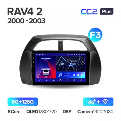 Штатная магнитола Teyes CC2 L PLUS для Toyota RAV4 2 CA20 (2000-2005)