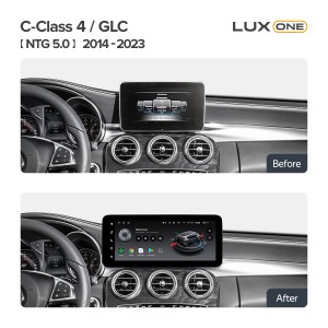 Штатная магнитола Teyes LUX ONE для Mercedes Benz C-Class 4 A205 C205 S205 W205 / GLC X253【NTG 5.0】(2014-2023)