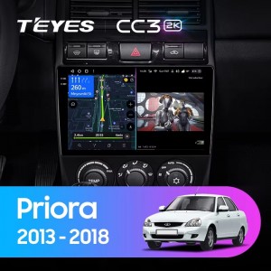 Штатная магнитола Teyes CC3 (2K) для Lada Priora 2 (2013-2018)