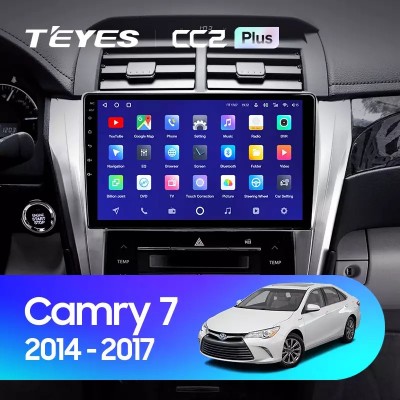 Штатная магнитола Teyes CC2 PLUS  для Toyota Camry 50/55 (2014-2017)