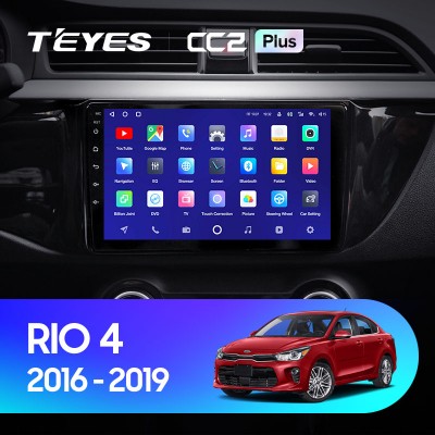 Штатная магнитола Teyes CC2 PLUS для Kia Rio 4 (2016-2019)