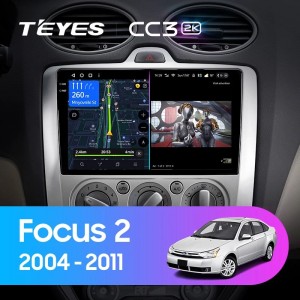 Штатная магнитола Teyes CC3 (2K)  для Ford Focus 2 (2004-2011)