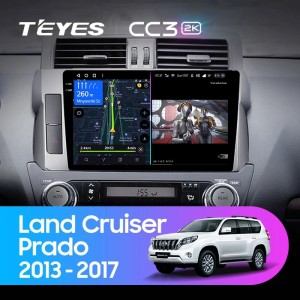 Штатная магнитола Teyes CC3 (2K) для Toyota Land Cruiser Prado 150 (2013-2017)