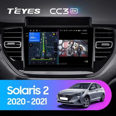 Штатная магнитола Teyes CC3 (2K) для Hyundai Solaris 2 (2020-2021)