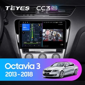 Штатная магнитола Teyes CC3 (2K) для Skoda Octavia A7 (2013-2018)