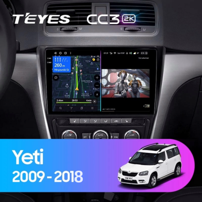 Штатная магнитола Teyes CC3 (2K) для Skoda Yeti (2009-2018)