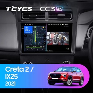 Штатная магнитола Teyes CC3 (2K) для Hyundai Creta 2  IX25 (2021+)