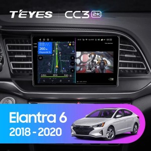 Штатная магнитола Teyes CC3 (2K)  для Hyundai Elantra (2018-2020)