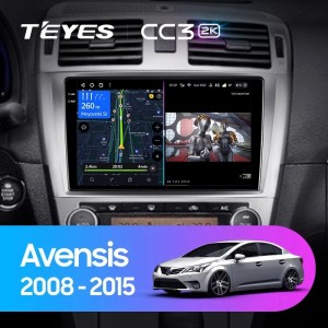 Штатная магнитола Teyes CC3 (2K) для Toyota Avensis 3 (2008-2015)
