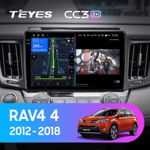 Штатная магнитола Teyes CC3 (2K) для Toyota RAV4 (2012-2018)