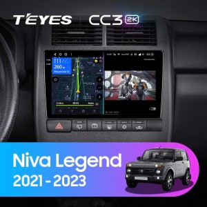 Штатная магнитола Teyes CC3 (2K) для LADA Niva 2 (2021-2024)