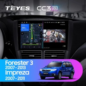 Штатная магнитола Teyes CC3 (2K) для Subaru Forester 3 SH (2007-2013)