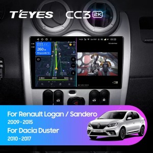 Штатная магнитола Teyes CC3 (2K) для Renault Logan 1 (2010-2015)