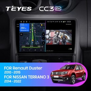 Штатная магнитола Teyes CC3 (2K) для Renault Duster 1 (2010-2015)