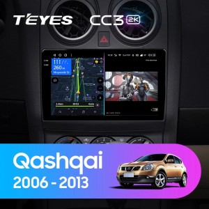 Штатная магнитола Teyes CC3 (2K) для  Nissan Qashqai J10 (2006-2013)