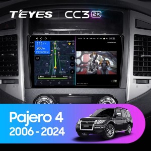 Штатная магнитола Teyes CC3 (2K) для Mitsubishi Pajero 4 (2006-2024)