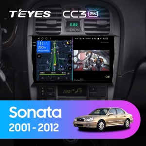 Штатная магнитола Teyes CC3 (2K) для Hyundai Sonata EF (2001-2012)