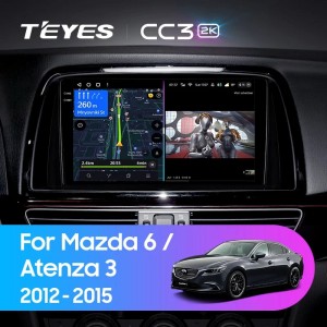 Штатная магнитола Teyes CC3 (2K)  для Mazda 6 (2012-2015)