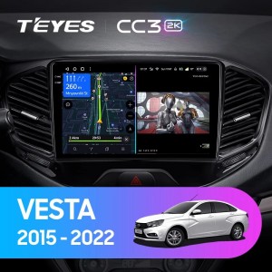 Штатная магнитола Teyes CC3 (2K) для Lada Vesta (2015-2019)