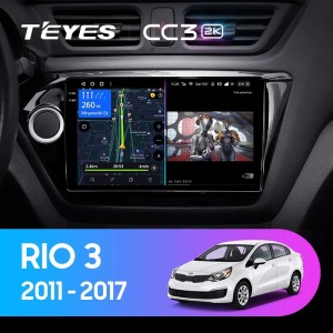 Штатная магнитола Teyes CC3 (2K) для Kia Rio 3 (2011-2017)