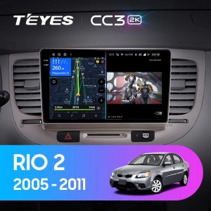 Штатная магнитола Teyes CC3 (2K) для Kia Rio 2 (2005-2011)