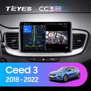 Штатная магнитола Teyes CC3 (2K) для Kia Ceed 3 CD (2018-2022)