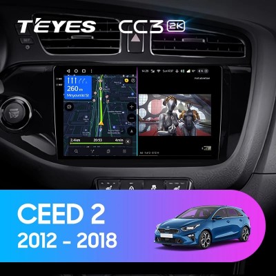 Штатная магнитола Teyes CC3 (2K) для Kia Ceed (2012-2018)