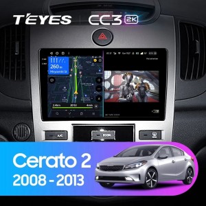 Штатная магнитола Teyes CC3 (2K) для Kia Cerato 2 (2008-2013)