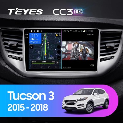 Штатная магнитола Teyes CC3 (2K) для Hyundai Tucson 3 (2015-2018)