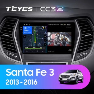 Штатная магнитола Teyes CC3 (2K)  для Hyundai Santa fe (2013-2016)