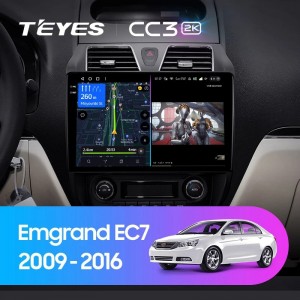 Штатная магнитола Teyes CC3 (2K)  для Geely Emgrand EC7 (2009-2016)