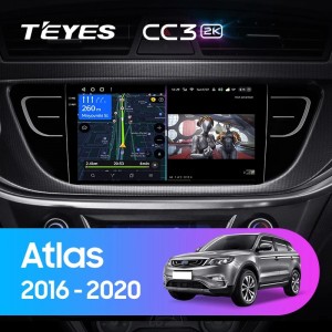 Штатная магнитола Teyes CC3 (2K)  для Geely Atlas (2016-2020)