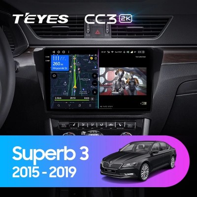 Штатная магнитола Teyes CC3 (2K) для Skoda Superb 3 (2015-2019)